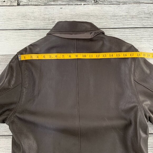Danier Leather Chocolate Brown Leather Reversible Jacket - Picture 12 of 15